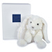 Plyšový zajačik Bunny White Les Preppy Chics Histoire d’ Ours biely 30 cm v darčekovom balení od