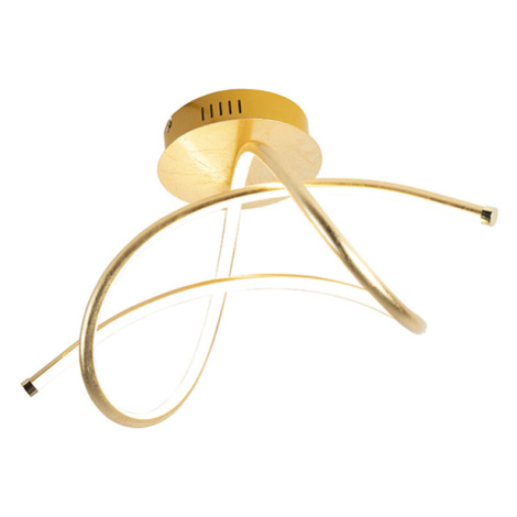 Dizajnové stropné svietidlo zlaté vrátane LED - Viola Leuchten Direct