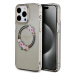 Kryt Guess GUHMP15XHFWFCK iPhone 15 Pro Max 6.7" black hardcase IML Flowers Wreatch MagSafe (GUH