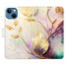 Flipové puzdro iSaprio - Gold Leaves 02 - iPhone 13