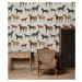 WALLCOLORS Horses Beige wallpaper - tapeta POVRCH: Prowall Concrete