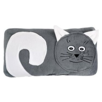 Bellatex Tvarovaný mačička sivá – 45 × 30 cm – mačička