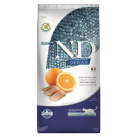 Farmina N&D cat OCEAN (GF) adult, herring & orange granule pre mačky 5kg