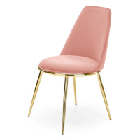 Sconto Jedálenská stolička SCK-460 ružová/zlatá