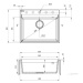 Deante Corio, 1-komorový granitový drez 600x500x216 mm, piesková, DEA-ZRC_710A