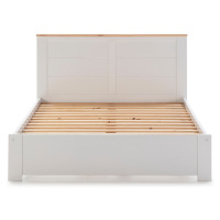 Biela dvojlôžková posteľ s roštom 160x200 cm Akira - Marckeric