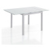 Rozkladací jedálenský stôl so sklenenou doskou 90x90 cm New Daily – Tomasucci