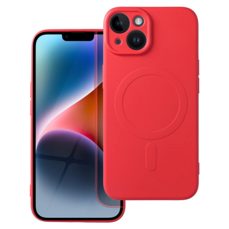 Silikónové puzdro na Apple iPhone 14 Pro Silicone Mag Cover červené