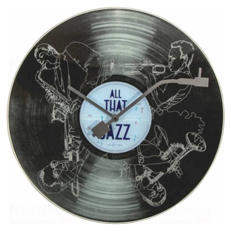 Dizajnové nástenné hodiny 8184 Nextime The Jazz 43cm