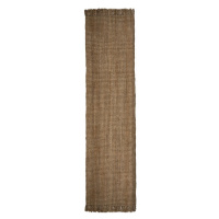 Hnedý jutový behúň Flair Rugs Jute, 60 x 230 cm