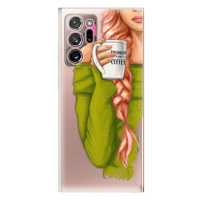Odolné silikónové puzdro iSaprio - My Coffe and Redhead Girl - Samsung Galaxy Note 20 Ultra