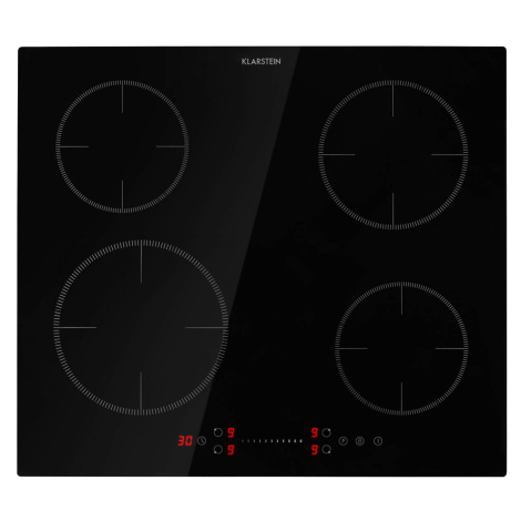 Klarstein Virtuosa EcoAdapt, indukčná varná doska, 7200 W, 4 zóny, sklo, čierna