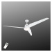 Eco Aviatos stropný ventilátor biely, 162 cm