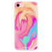 Odolné silikónové puzdro iSaprio - Orange Liquid - iPhone 7
