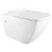 MEXEN - Vega Závesná WC misa vrátane sedátka s slow-slim, duroplast, biela 30654000
