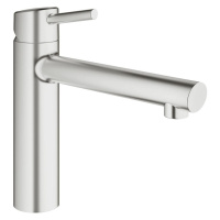 Drezová batéria Grohe Concetto New s otočným ramienkom supersteel 31128DC1