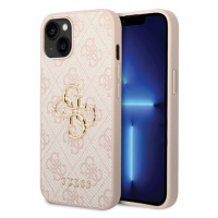 Guess PU 4G Metal Logo Apple iPhone 15 Plus GUHCP15M4GMGPI Pink