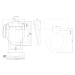 SAPHO - AVVA závesné WC s elektronickým bidetom BLOOMING EKO PLUS NB-1160D-3