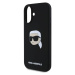 Karl Lagerfeld Liquid Silicone Karl Head MagSafe kryt iPhone 16 čierny