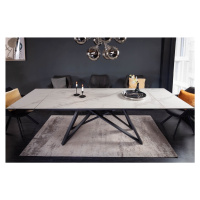 LuxD Rozťahovací keramický stôl Callen 180-220-260 cm sivý