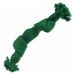 Hračka Dog Fantasy uzol pískací zelený 2 knôty 22cm