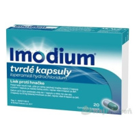 Imodium na liečbu hnačky 20 kapsúl