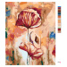 Maľovanie podľa čísel - KVITNÚCI VLČÍ MAK Rámovanie: vypnuté plátno na rám, Rozmer: 40x50 cm