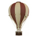 Dadaboom.sk Dekoračný teplovzdušný balón - hnedá/krémová - L-50cm x 30cm