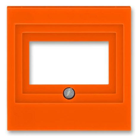 Kryt zásuvky USB/HDMI/VGA/repro oranžová Levit (ABB)