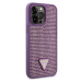 Guess Rhinestones Triangle Metal Logo Kryt pre iPhone 15 Pro Max Purple