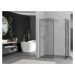 MEXEN/S - Kioto Sprchová zástena Walk-in 100 x 80 cm, čierny vzor, chróm 800-100-202-01-70-080