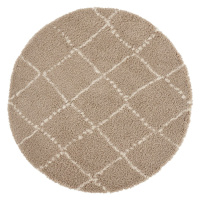 Svetlohnedý koberec Mint Rugs Hash, ⌀ 160 cm