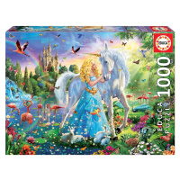 Educa Puzzle The Princess and the Unicorn 1000 dielov a fix lepidlo 17654