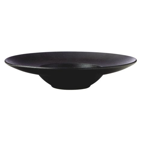 Čierny hlboký  keramický tanier ø 28 cm Caviar – Maxwell & Williams
