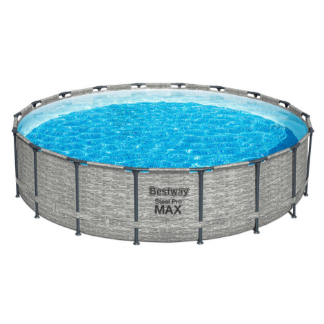 Modré bazény s konštrukciou