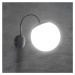 Nástenná lampa 1*E27 Matt Black Opal C Ball Up VT-1223 (V-TAC)