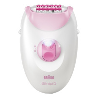 BRAUN Silk·épil 3, Epilátor 3-031, Ružový