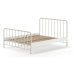 Biela kovová jednolôžková posteľ s roštom 160x200 cm BRONXX – Vipack