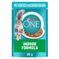 PURINA ONE cat Indoor mini filetky s tuniakom kapsičky pre mačky 26x85g