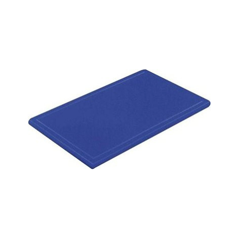 Gastro Doštička na krájanie plastová 50 × 30 × 2 cm, s drážkou, modrá