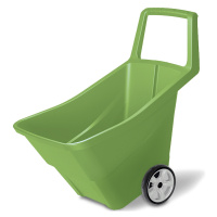 NABBI IWO95Z plastový záhradný vozík 95 l olivová