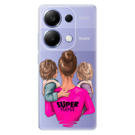Odolné silikónové puzdro iSaprio - Super Mama - Two Boys - Xiaomi Redmi Note 13 Pro