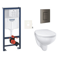 Závesný wc set do ľahkých stien / predstenová montáž Grohe Bau Ceramic SIKOGRSBAUSCAL0