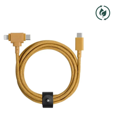 Kábel Native Union Belt Universal Cable (USB-C – Lighting/USB-C) 1.8m, kraft (BELT-CCL-KFT-NP)
