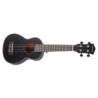 Cascha HH 2262 Premium Mahogany Ukulele Set Black