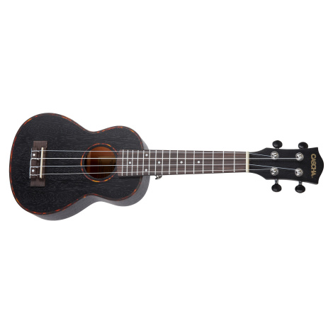 Cascha HH 2262 Premium Mahogany Ukulele Set Black