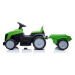 mamido Detský elektrický traktor s prívesom zelený