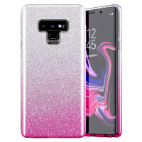 Silikónové puzdro na Xiaomi Redmi 9T/Poco M3 Shine Bling strieborno ružové