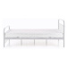 HALMAR Linda 120 kovová jednolôžková posteľ s roštom biela