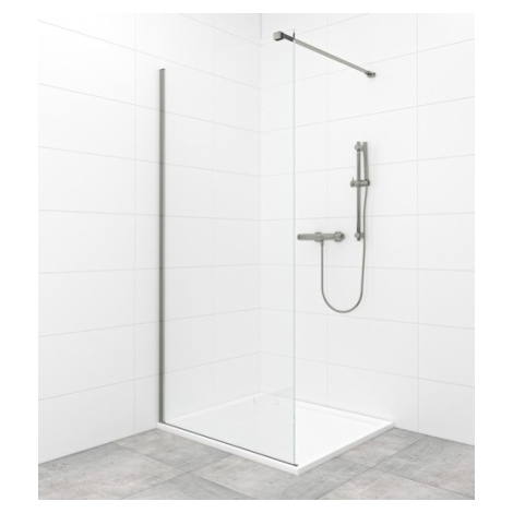 Sprchová zástena Walk-in 110 cm SAT vo farbe PVD Gun metal SATBWI110PRGM